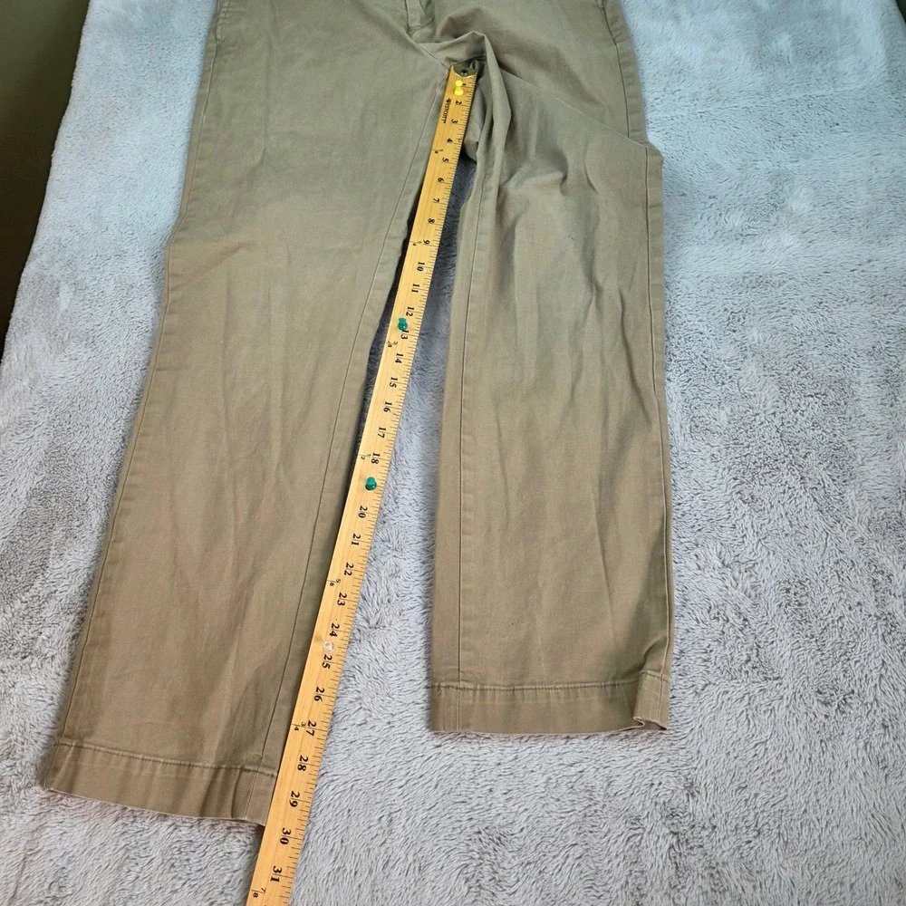 Banana Republic Emerson Chino Pants Mens 33x32 Straight Leg Stretch Twill Khaki